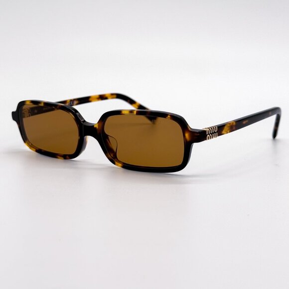 NEW MIU MIU MU11ZSF VAU2Z1 HAVANA WOMEN SUNGLASSES MU11ZS VAU2Z1 - Picture 3 of 11